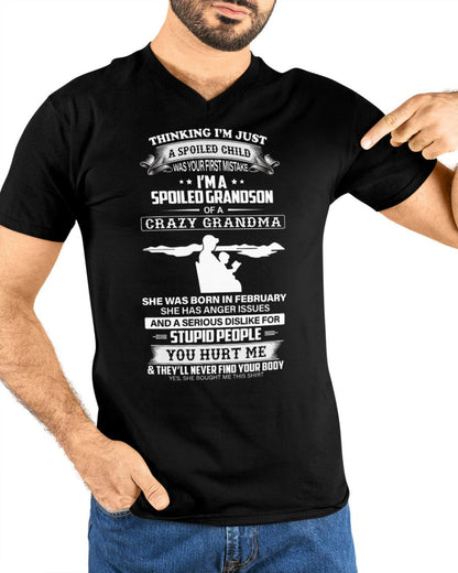 Spoiled by Grandma Shirt February Edition – From Grandma to Grandson NINA02 (SKU-GMS2-02)