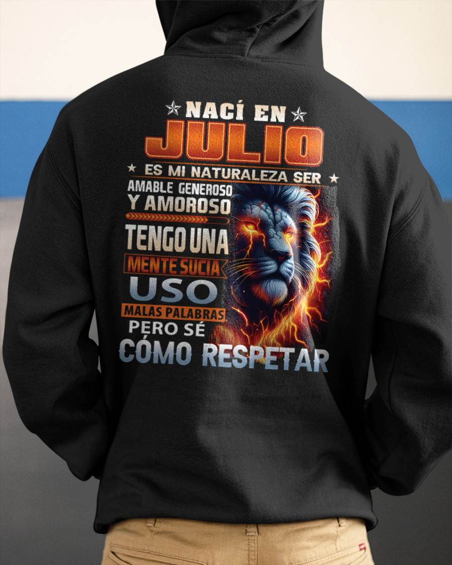 JULIO - MENTE SUCIA PERO SÉ RESPETAR - REGALO DE CUMPLEAÑOS PARA HOMBRES - LUNA07sp (SKU10-68-07)