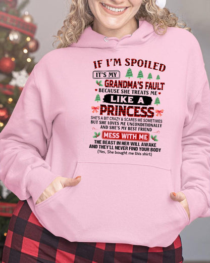 CHRISTMAX T-SHRIT FOR GRANDDAUGHTER - GIFT FROM GRANDMA - LUNA00