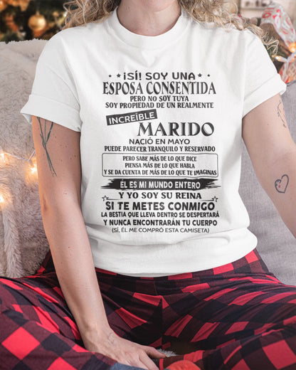 Mayo - Marido Increíble Nació En Mayo - Regalo Especial Para Esposa - T05 (SKU06-09-05)
