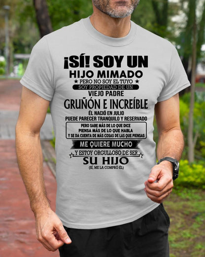 (Julio) Padre Increíble - Regalo especial para hijo - T07 (Sku.tbn07-07)