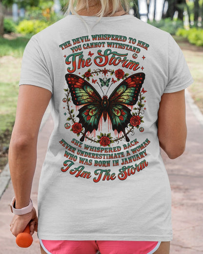 The Devil Whispered to Her – I Am the Storm January Woman Shirt - LUNA01 FMA (SKU10-72-01)