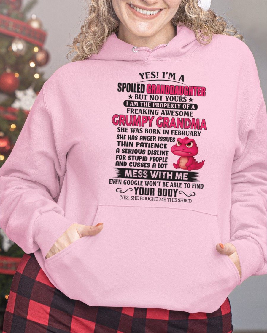 FEBRUARY - YES, I'M A SPOILED GRANDDAUGHTER - GIFT FROM GRANDMA - LUNA02 (SKU09-96-02)