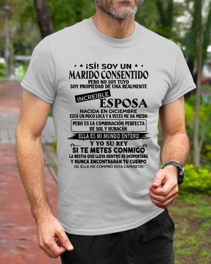 Diciembre - Esposa increíble - Regalo especial para Marido - T12 (Sku.tbnA4)