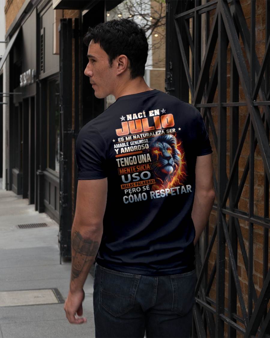 JULIO - MENTE SUCIA PERO SÉ RESPETAR - REGALO DE CUMPLEAÑOS PARA HOMBRES - LUNA07sp (SKU10-68-07)