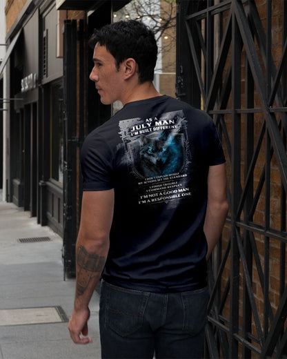 JULY - BUILT DIFFERENT - BIRTHDAY T-SHIRT FOR MEN - EBIL07 (SKU12-301-07)