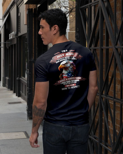JULY - KNOW HOW TO RESPECT - BIRTHDAY T-SHIRT FOR MEN - EBIL07 (SKU12-311-07)