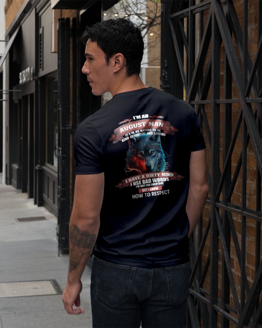 AUGLUNAT - KNOW HOW TO RESPECT - BIRTHDAY T-SHIRT FOR MEN - SNOW08 (SKU12-162-08)