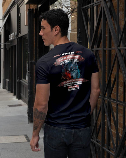 FÉVRIER -  JE SAIS RESPECTER – T-SHIRT D’ANNIVERSAIRE POUR HOMME - frSNOW02 (SKU12-266-02)