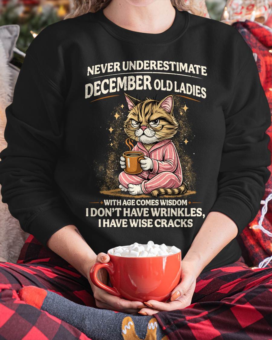 DECEMBER SHIRT, With age comes wisdom - FMA LUNA12 (SKU2604-99-12)