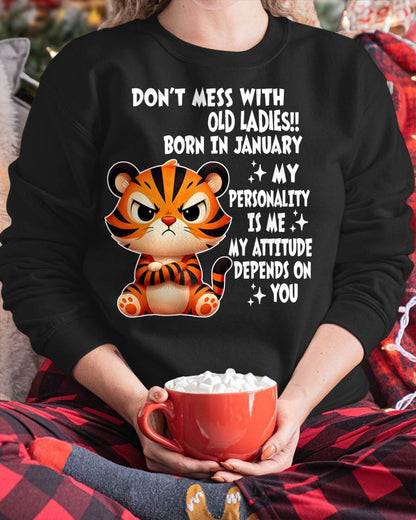 JANUARY SHIRT, MY ATTITUDE DEPENDS ON YOU - FMA LUNA01 (SKU2604-60-01)