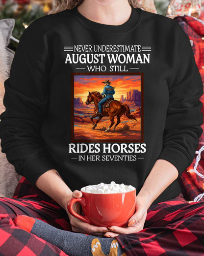 AUGUST SHIRT, A WOMAN WHO STILL RIDES HORSES IN HER SEVENTIES - LUNA08 (SKU2604-289-08)