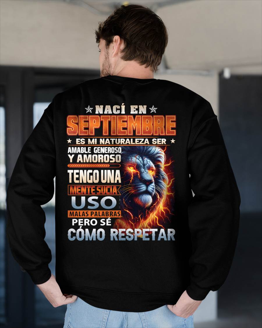 SEPTIEMBRE - MENTE SUCIA PERO SÉ RESPETAR - REGALO DE CUMPLEAÑOS PARA HOMBRES - LUNA09sp (SKU10-68-09)