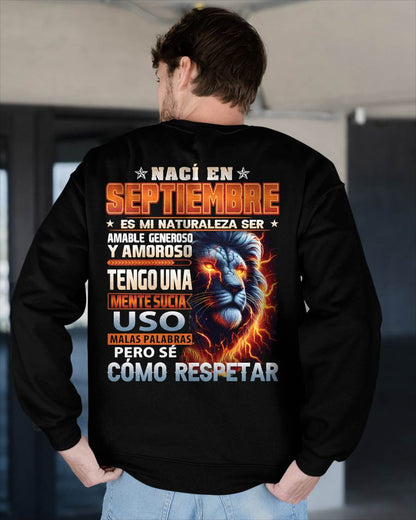 SEPTIEMBRE - MENTE SUCIA PERO SÉ RESPETAR - REGALO DE CUMPLEAÑOS PARA HOMBRES - LUNA09sp (SKU10-68-09)