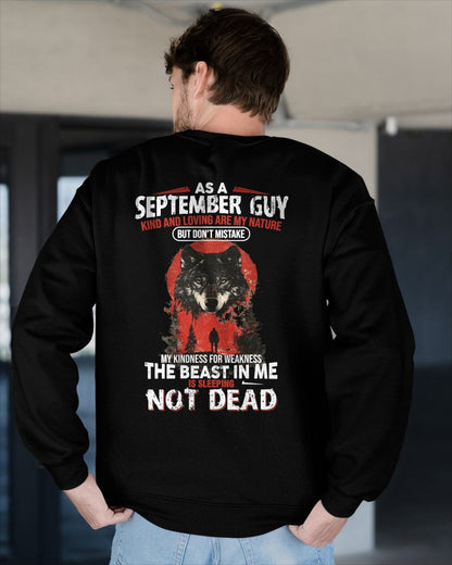 SEPTEMBER - KIND AND LOVING ARE MY NATURE - BIRTHDAY T-SHIRT FOR MEN - EBIL09 (SKU26T-01-17-09)