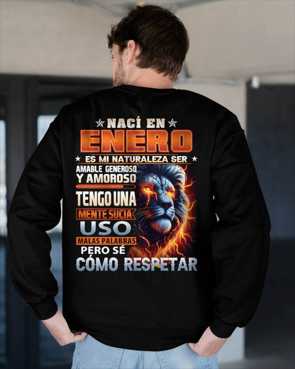 ENERO - MENTE SUCIA PERO SÉ RESPETAR - REGALO DE CUMPLEAÑOS PARA HOMBRES - LUNA01sp (SKU10-68-01)