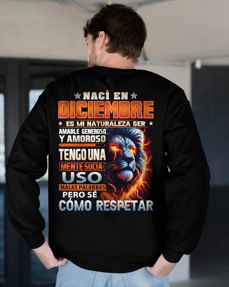 DICIEMBRE - MENTE SUCIA PERO SÉ RESPETAR - REGALO DE CUMPLEAÑOS PARA HOMBRES - LUNA12sp (SKU10-68-12)