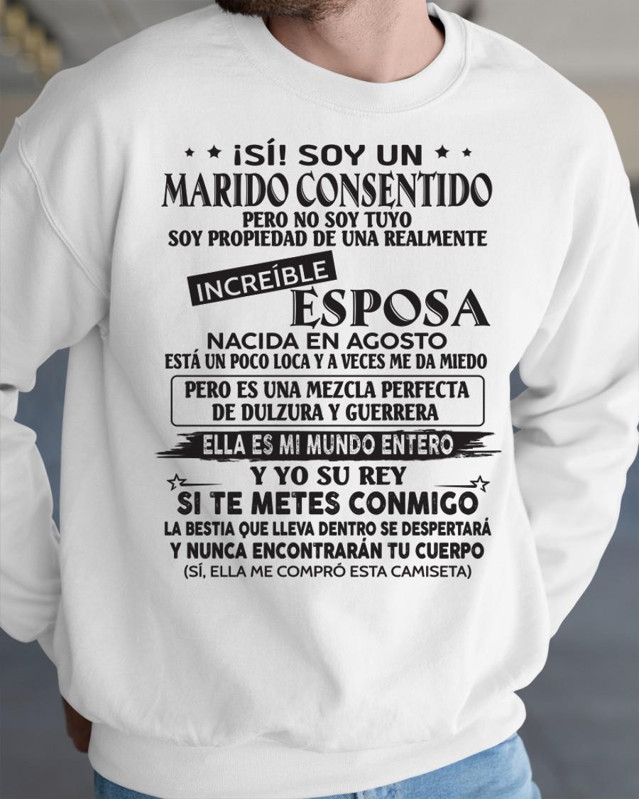 Agosto - Esposa increíble nació en agosto - Regalo especial para Marido - T08 (SKU05-105-08)