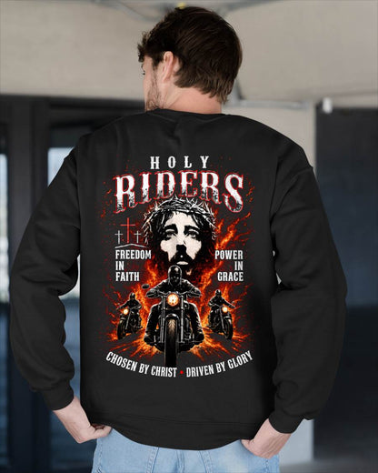 HOLY RIDERS FAITH & GRACE CHOSEN BY CHRIST DRIVEN BY GLORY - SHIRT FOR MEN - LUNA00 (SKU2608-216)