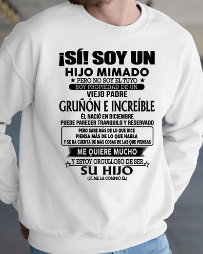 (Diciembre) Padre Increíble - Regalo especial para hijo - T12 (Sku.tbn07-12)