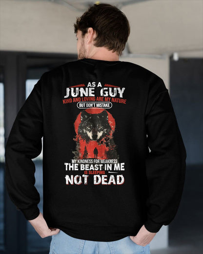 JUNE - KIND AND LOVING ARE MY NATURE - BIRTHDAY T-SHIRT FOR MEN - EBIL06 (SKU26T-01-17-06)