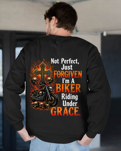 NOT PERFECT JUST FORGIVEN BIKER UNDER GRACE - SHIRT FOR MEN - LUNA00 (SKU2608-215)