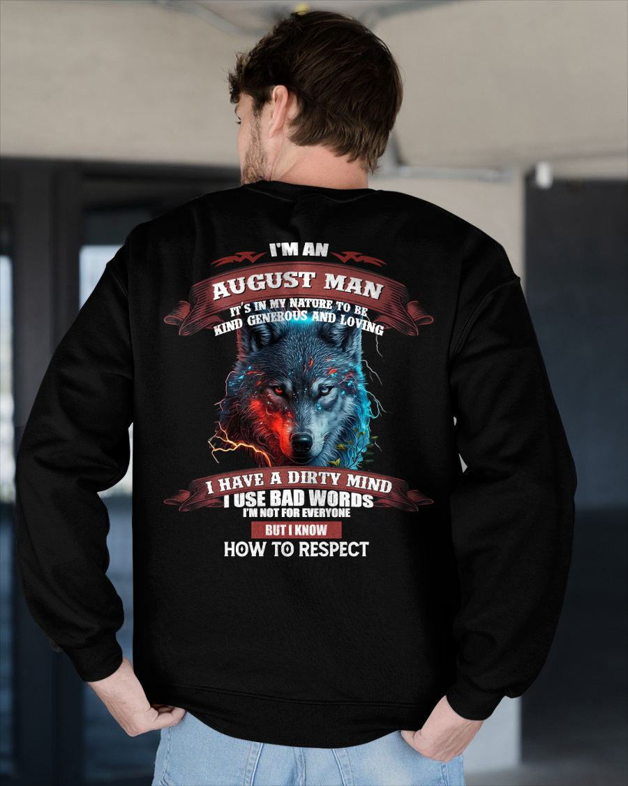 AUGLUNAT - KNOW HOW TO RESPECT - BIRTHDAY T-SHIRT FOR MEN - SNOW08 (SKU12-162-08)