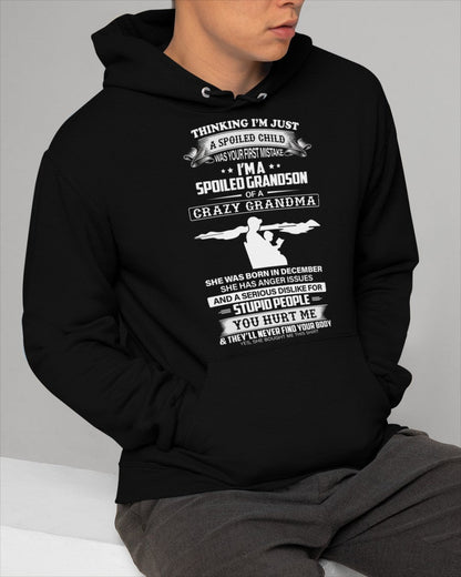 Spoiled by Grandma Shirt December Edition – From Grandma to Grandson LUNA12 (SKU-GMS2-12)
