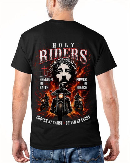 HOLY RIDERS FAITH & GRACE CHOSEN BY CHRIST DRIVEN BY GLORY - SHIRT FOR MEN - LUNA00 (SKU2608-216)