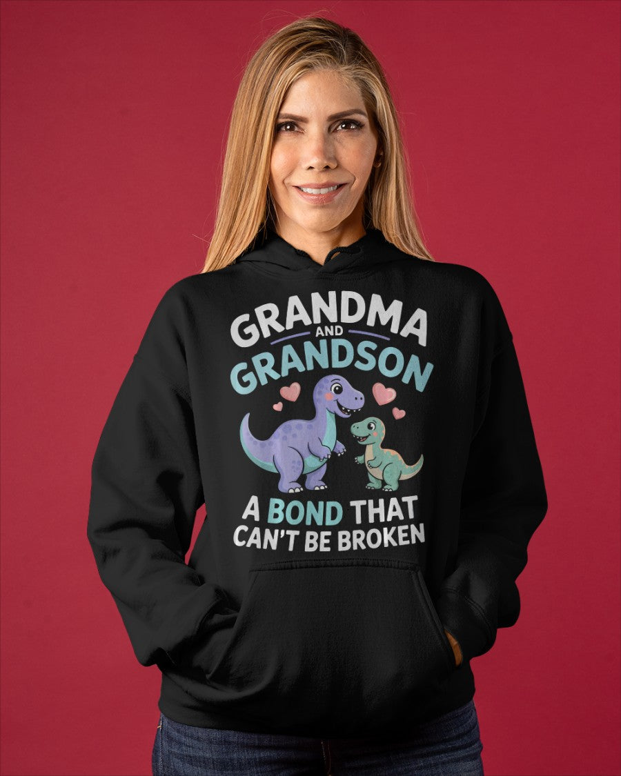 GRANDMA AND GRANDSON A BOND THAT CAN'T BE BROKEN DINOSAUR UNISEX T-SHIRT NINA00 (SKU-GMS4)