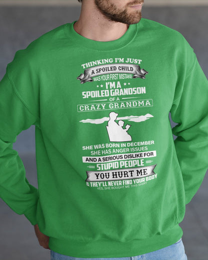 Spoiled by Grandma Shirt December Edition – From Grandma to Grandson NINA12 (SKU-GMS2-12)
