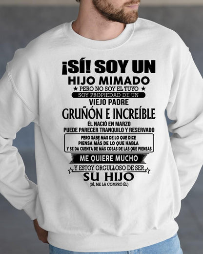 (Marzo) Padre Increíble - Regalo especial para hijo - T03 (Sku.tbn07-03)