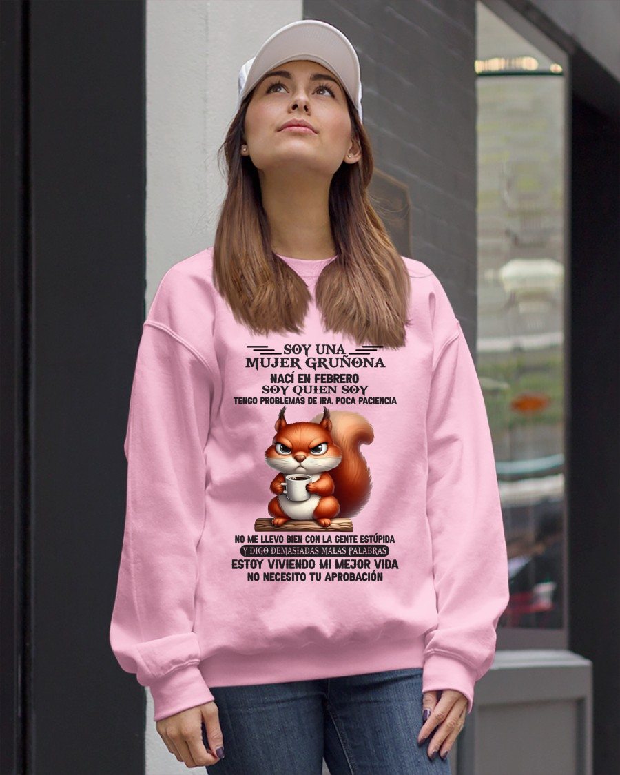 FEBRERO - MUJER GRUÑONA - REGALO DE CUMPLEAÑOS PARA MUJERES - LUNA02sp (SKU09-36-02)