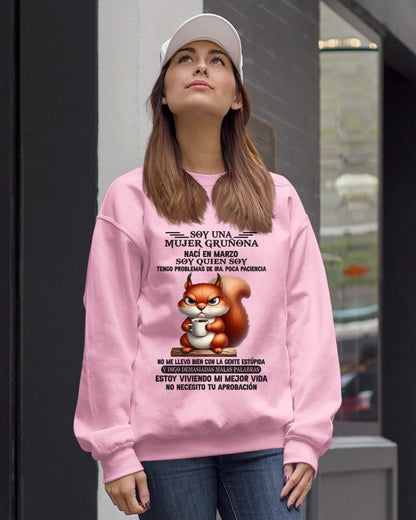 MARZO - MUJER GRUÑONA - REGALO DE CUMPLEAÑOS PARA MUJERES - LUNA03sp (SKU09-36-03)