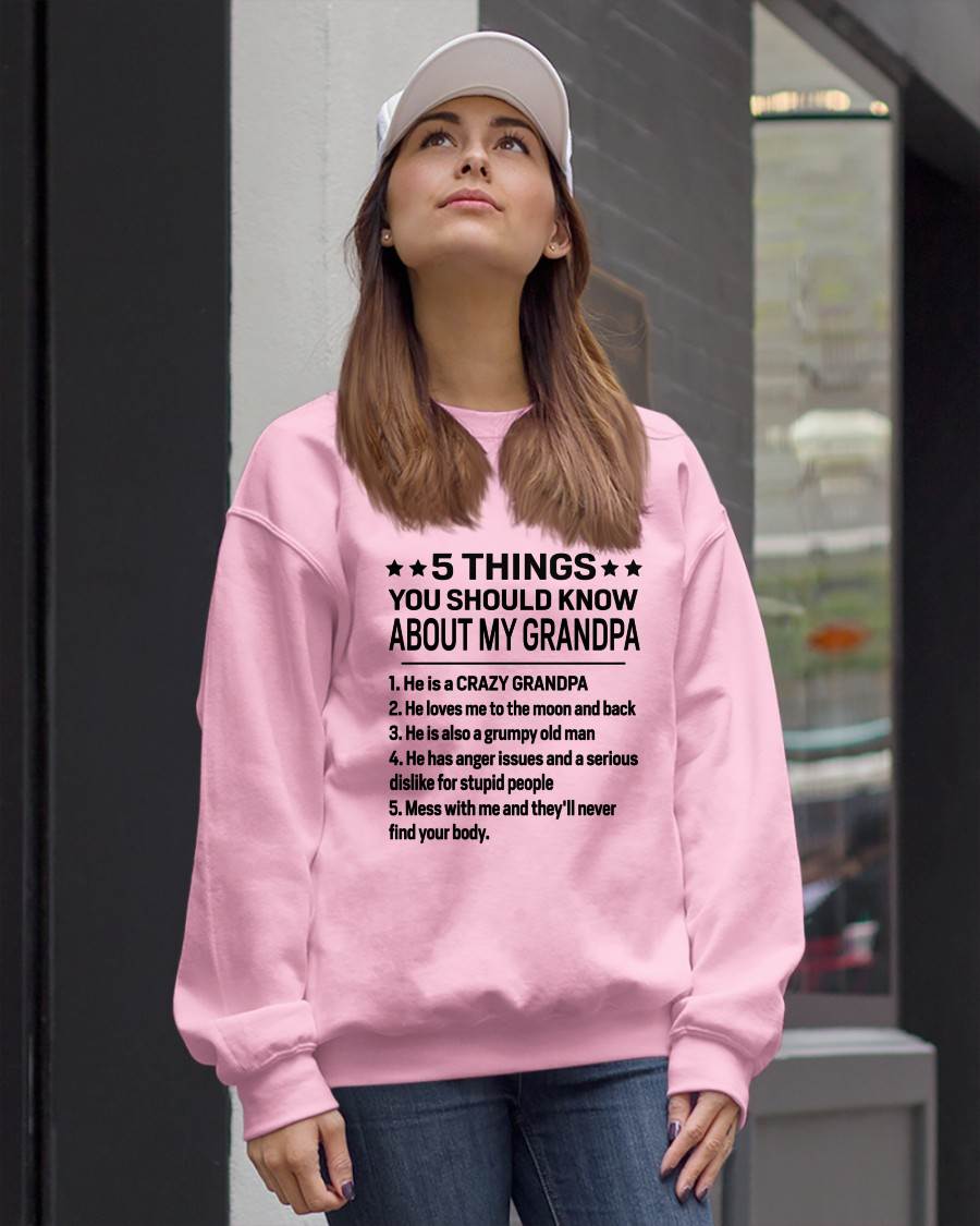 FIVE THINGS YOU SHOULD KNOW ABOUT MY GRANDPA - GIFT FROM GRANDPA - LUNA00 (SKU2603-134-00)