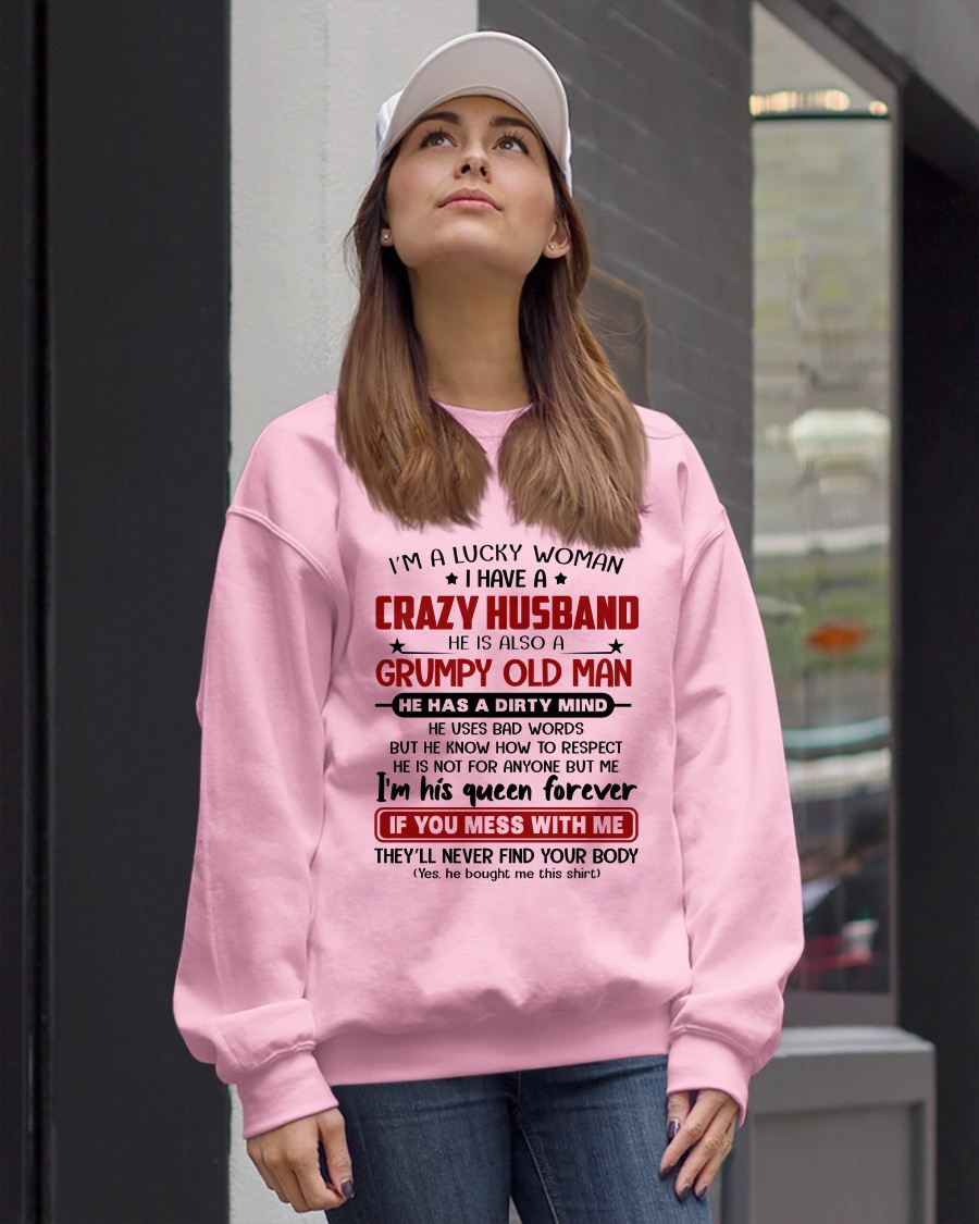 TO MY WIFE - I'M A LUCKY WOMAN - GIFT FROM HLUNABAND - SNOW00 (SKU12-282-00)