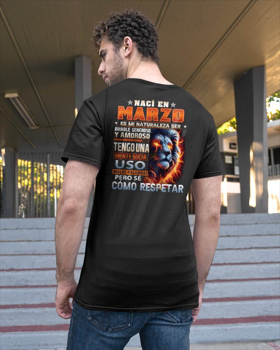 MARZO - MENTE SUCIA PERO SÉ RESPETAR - REGALO DE CUMPLEAÑOS PARA HOMBRES - LUNA03sp (SKU10-68-03)