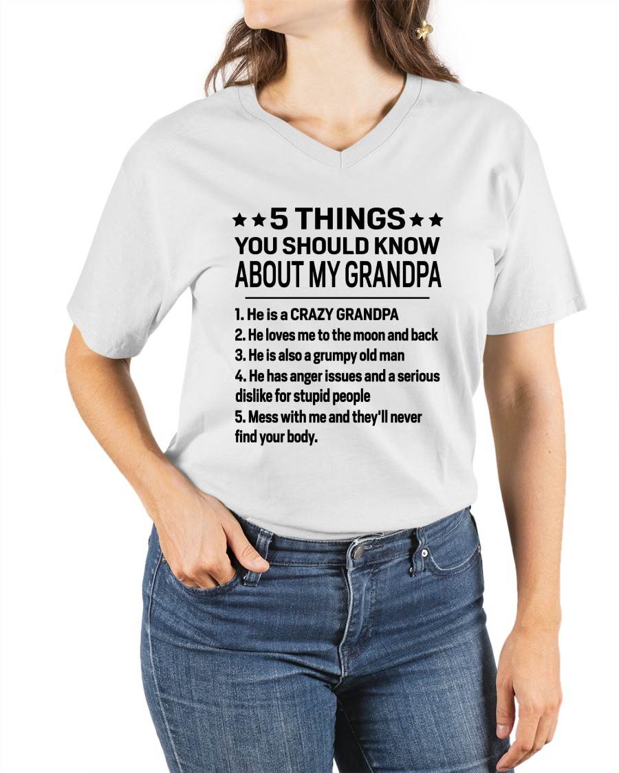 FIVE THINGS YOU SHOULD KNOW ABOUT MY GRANDPA - GIFT FROM GRANDPA - LUNA00 (SKU2603-134-00)