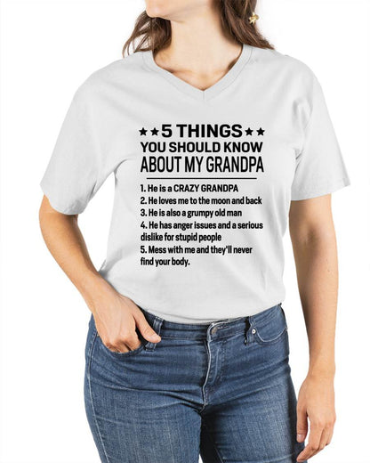 FIVE THINGS YOU SHOULD KNOW ABOUT MY GRANDPA - GIFT FROM GRANDPA - LUNA00 (SKU2603-134-00)
