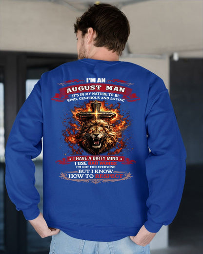 AUGLUNAT - KIND AND LOVING ARE MY NATURE - PREMIUM DTG PRINT BIRTHDAY T-SHIRT FOR MEN - EBIL08 (SKU26T-01-31-08)