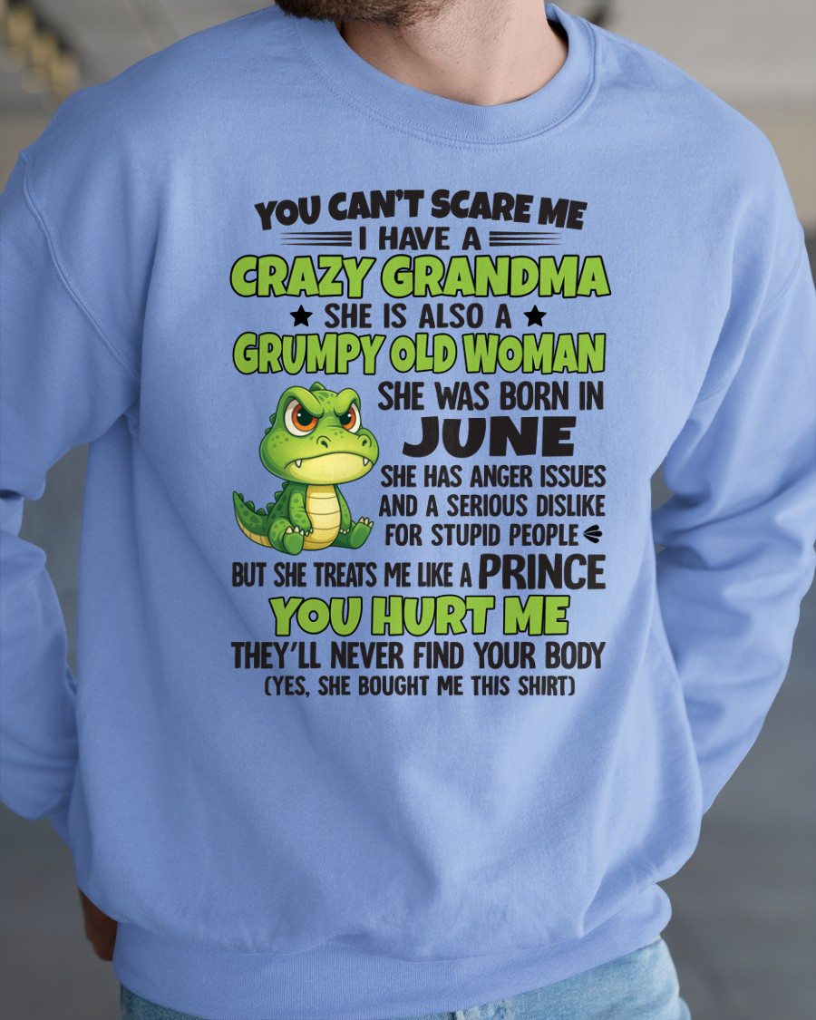 JUNE - YOU CAN'T SCARE ME - FOR GRANDSON - GIFT FROM GRANDMA - LUNA06 (SKU09-85-06)