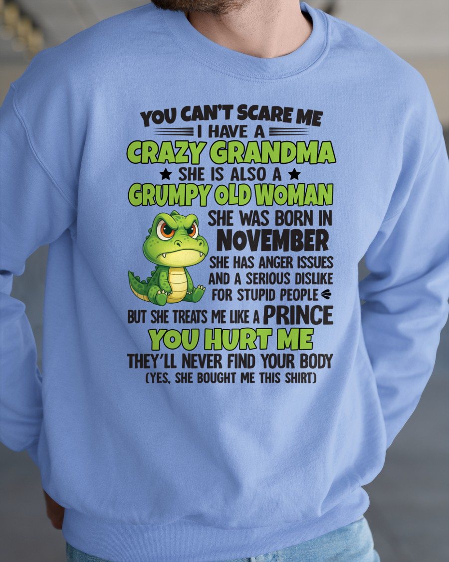 NOVEMBER - YOU CAN'T SCARE ME - FOR GRANDSON - GIFT FROM GRANDMA - LUNA11 (SKU09-85-11)