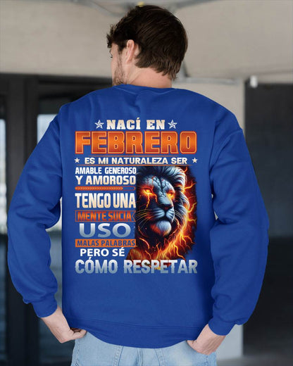 FEBRERO - MENTE SUCIA PERO SÉ RESPETAR - REGALO DE CUMPLEAÑOS PARA HOMBRES - LUNA02sp (SKU10-68-02)
