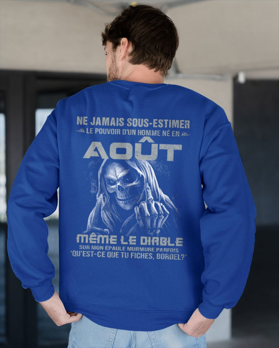 NE JAMAIS SOLUNA-ESTIMER LE POUVOIR D'UN HOMME NÉ EN AOÛT Fr08 male (SKU08-61-08)