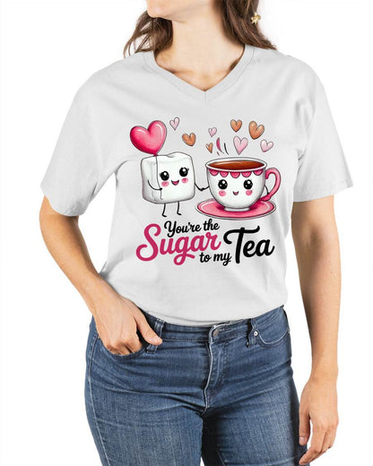 YOU'RE THE SUGAR TO MY TEA - VALENTINE T-SHIRT FROM BOYFRIEND, HUSBAND - LUNA00 (SKU26T-01-29)