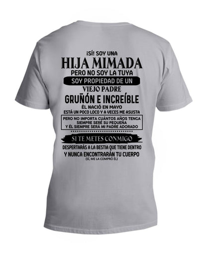 Mayo - Padre increíble nacido en mayo - Regalo perfecto para tu hija - T05 (SKU05-91-05)