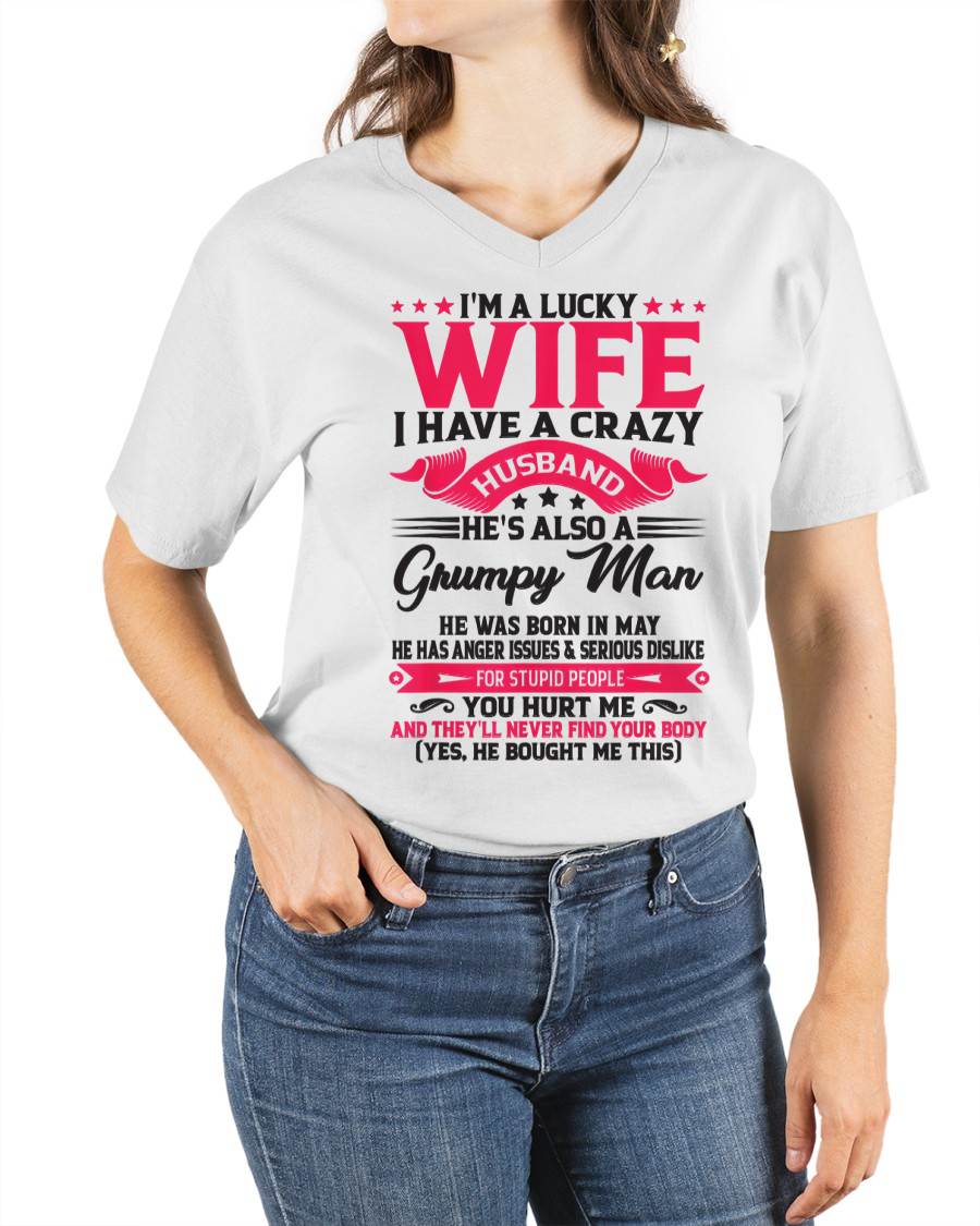 MAY - TO MY WIFE - I'M A LUCKY WIFE - GIFT FROM HUSBAND - LUNA05 (SKU10-136-05)