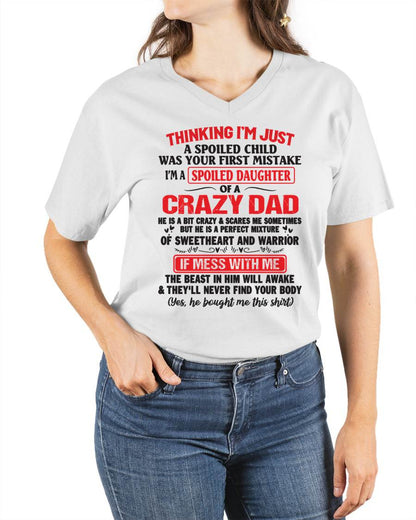 Spoiled Daughter of a Crazy Dad - Perfect Gift From Dad - LUNA00 (SKU12-04-00)