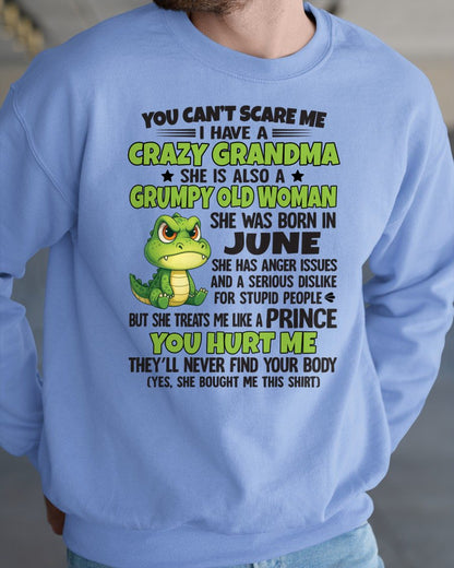 JUNE - YOU CAN'T SCARE ME - FOR GRANDSON - GIFT FROM GRANDMA - NINA06 (SKU09-85-06)