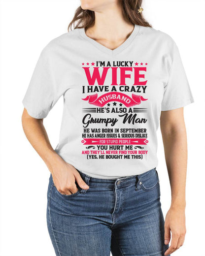 SEPTEMBER - TO MY WIFE - I'M A LUCKY WIFE - GIFT FROM HUSBAND - LUNA09 (SKU10-136-09)
